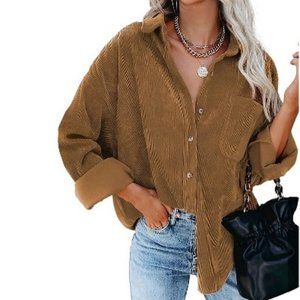 Corduroy Button Down Shacket